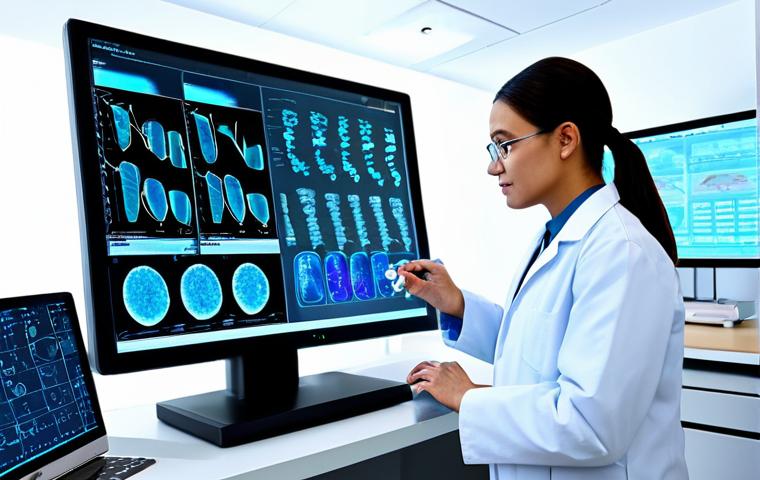 Personalized Medicine in a Modern Clinic**

A professional doctor in a modest lab coat, analyzing a DNA sequence on a holographic display in a bright, modern clinic. Background includes advanced medical equipment and a diverse team of researchers. Fully clothed, appropriate attire, safe for work, perfect anatomy, natural proportions, professional medical illustration, high quality. Focus on the potential of personalized medicine.

**