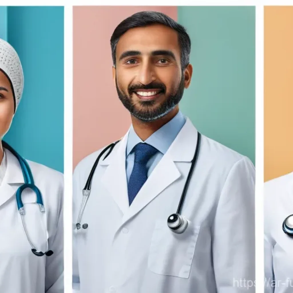 바이오테크와 전자 헬스 시스템의 통합 - Here are three detailed image prompts in English, designed to be suitable for a 15+ age audience and...