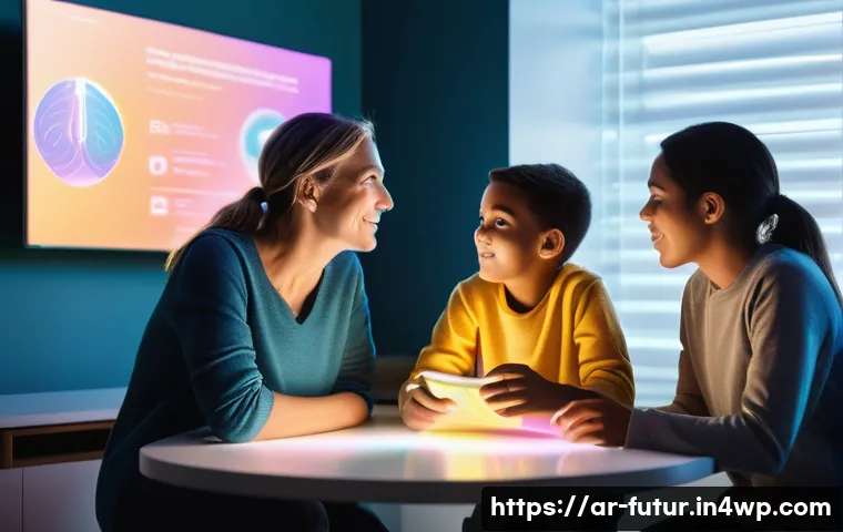 바이오테크를 통한 성과 기반 의료 시스템 - **Prompt 1: Personalized Genetic Map for a Family**
    "A diverse family, including a mother, fathe...