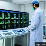 Home 18 바이오테크 혁신이 가져올 새로운 치료법 - A cutting-edge molecular diagnostics laboratory in a modern Middle Eastern hospital, featuring advan...